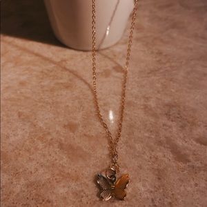 Minimalistic ‘Butterfly pendant necklace’